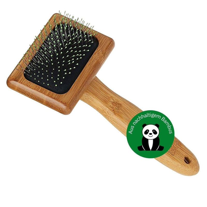 Alcott Bamboo Groom Soft Slicker Brush For Pets - Small - 047181166897