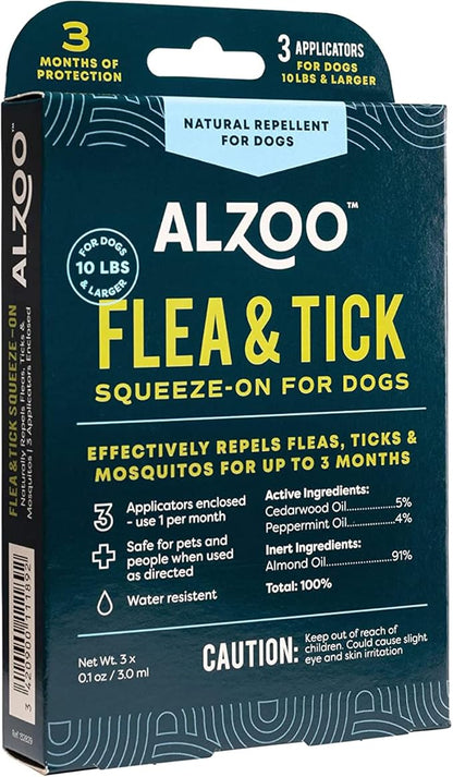 Alzoo flea and tick squeeze on for dogs