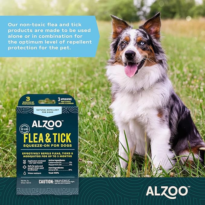 Alzoo flea and tick squeeze on for dogs