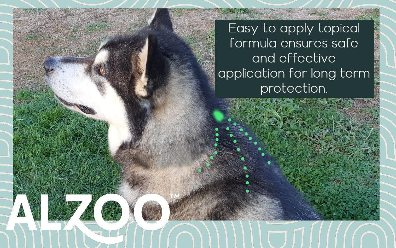 Alzoo flea and tick squeeze on for dogs