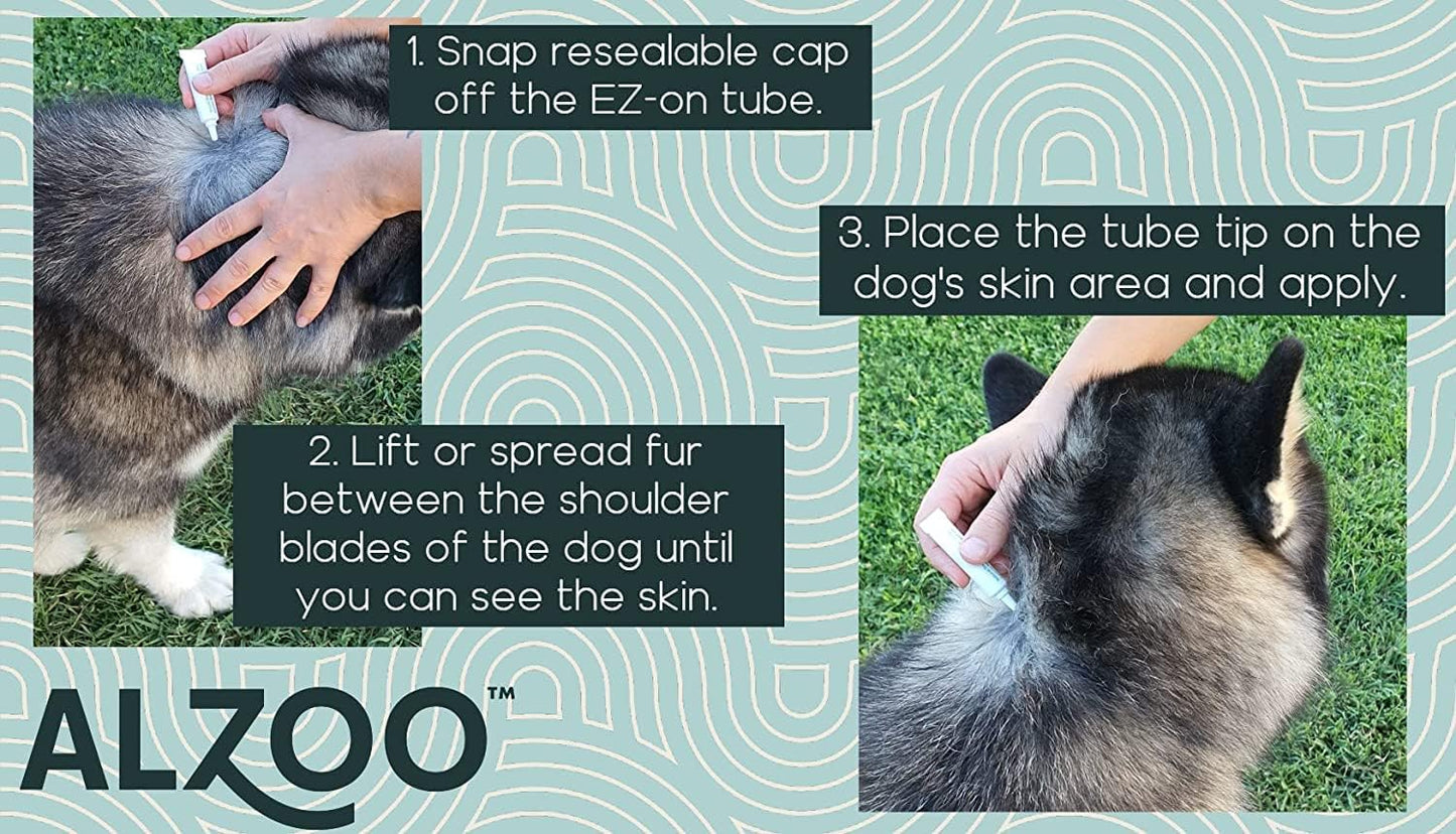 Alzoo flea and tick squeeze on for dogs
