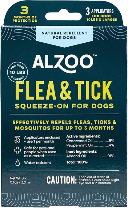 Alzoo flea and tick squeeze on for dogs