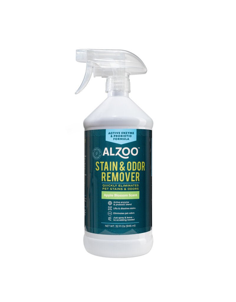 Alzoo stain and odor remover apple blossom scent 32 fl oz