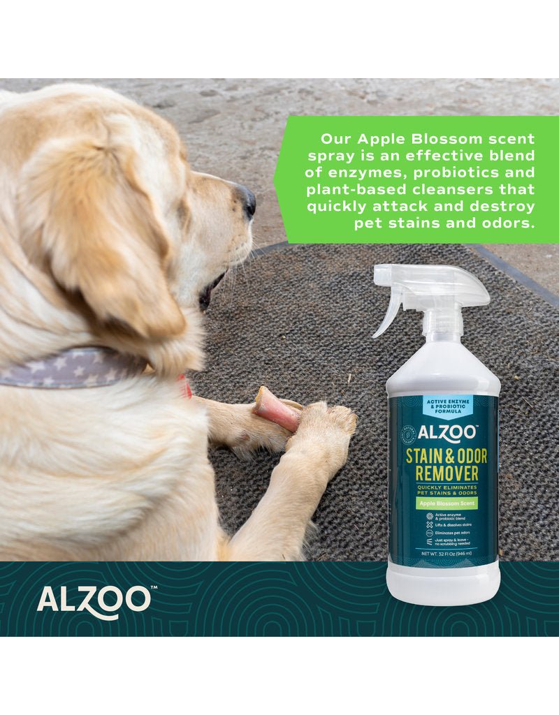 Alzoo stain and odor remover apple blossom scent 32 fl oz