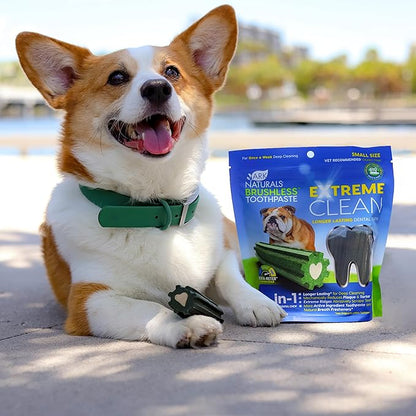 Ark naturals brushless toothpaste extreme clean 12oz small sized dog dental treats