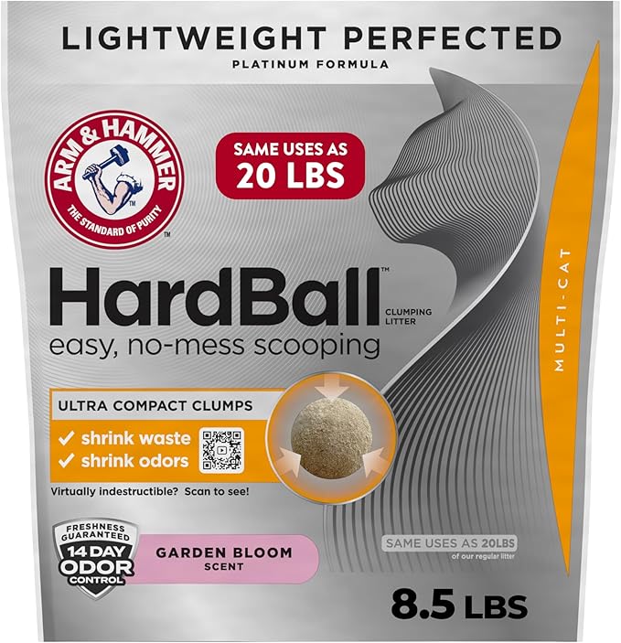 Arm and hammer hard ball compact clump scoop litter 8.5 lb