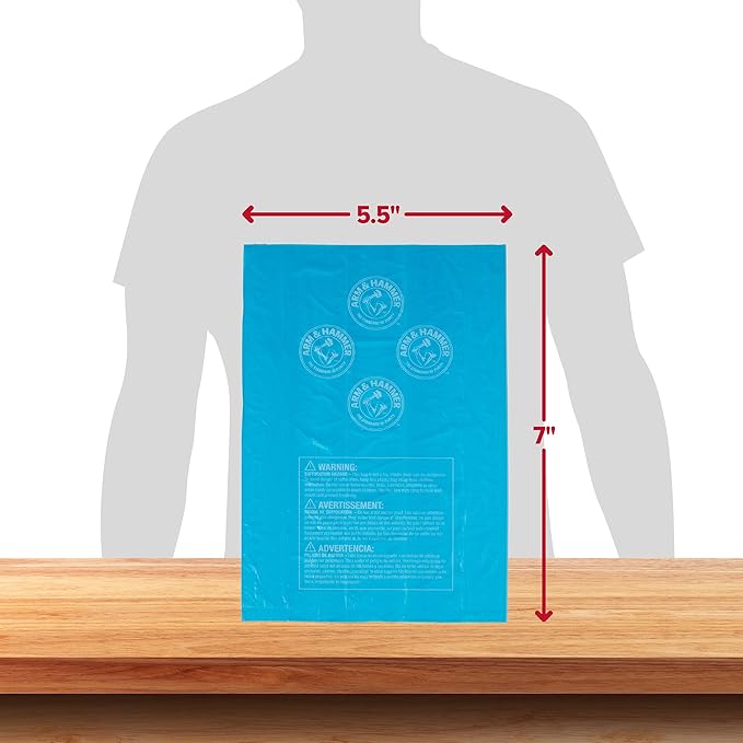 Arm and hammer waste bags with odor control