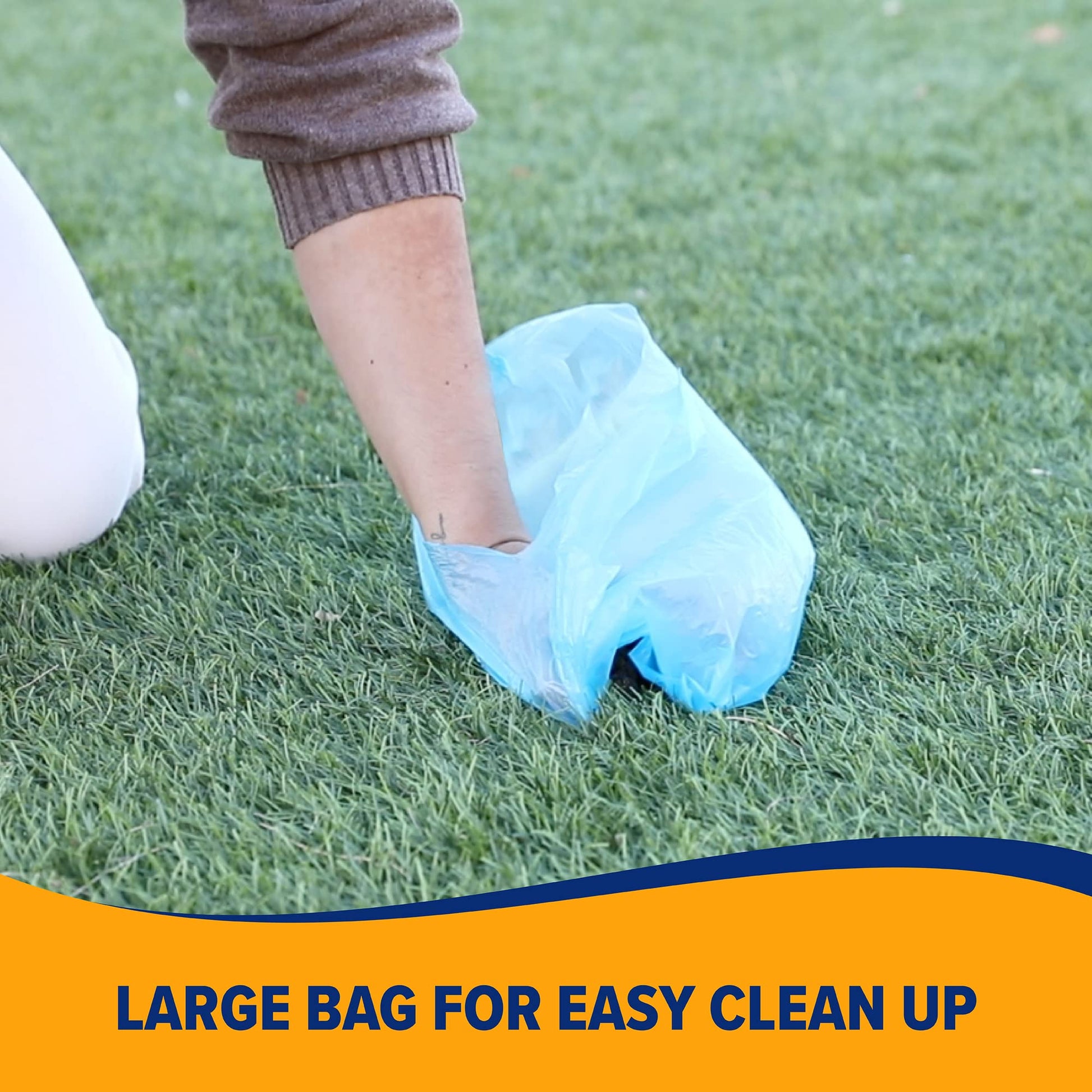 Arm & Hammer Durable Disposable Dog And Cat Waste Bags With Activated Baking Soda, 180 Dog Poop Bags, 9 X 14 Inches, Blue