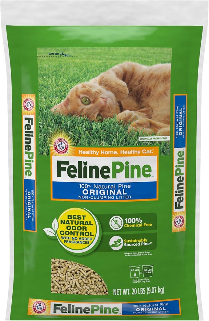 Arm & hammer feline pine original non clumping litter