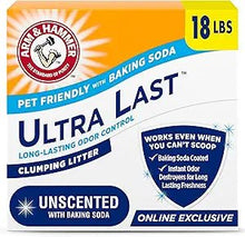 Arm & Hammer Litter Ultra Last Unscented Clumping Clay Cat Litter, 18 - lb box