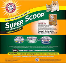 Arm & hammer low tracking formula super scoop clumping litter 20lb cat litter