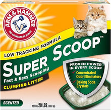 Arm & hammer low tracking formula super scoop clumping litter 20lb cat litter