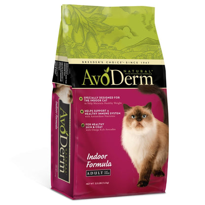 AvoDerm Indoor Formula Dry Cat Food, 3.5lb bag - cat food - 052907623905