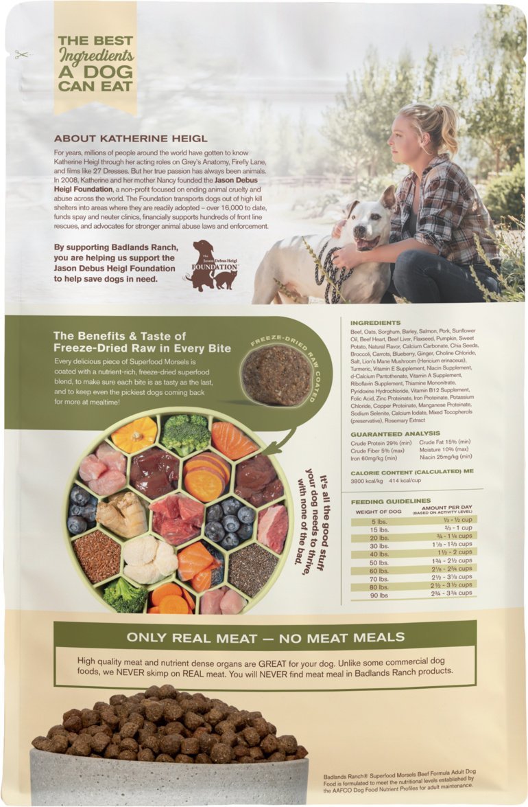 Badlands ranch freeze dried raw coated superfood morsels