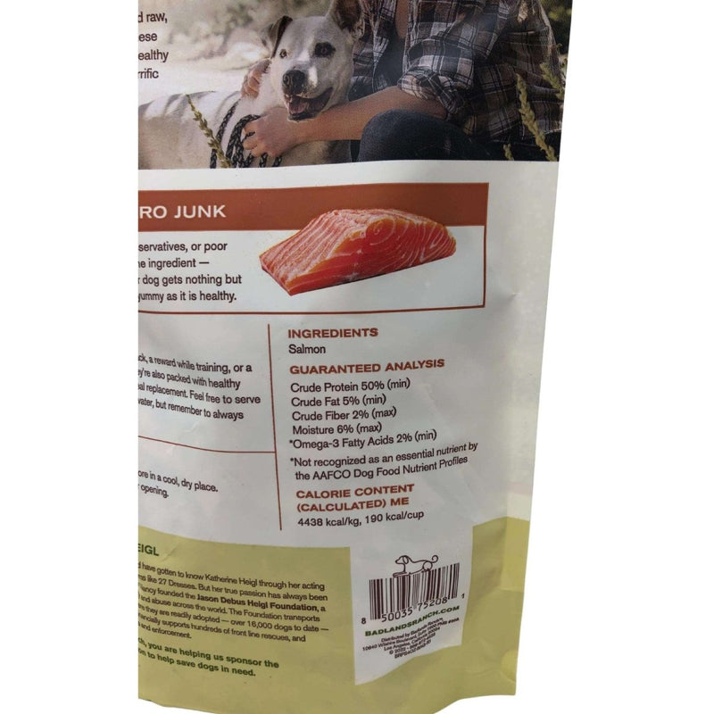 Badlands Ranch Superfood Bites Freeze Dried Raw Salmon Dog Treats 4 Oz Bag - 850035752081