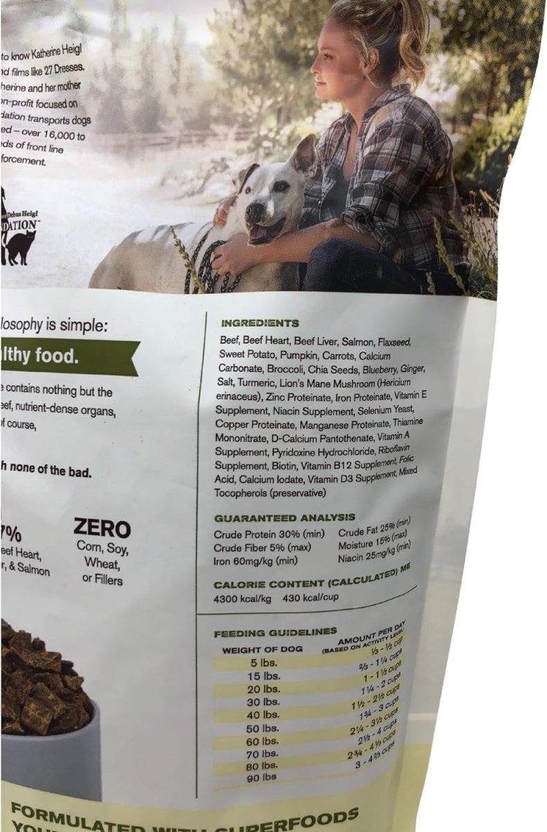 Badlands Ranch Superfood Complete Air Dried Dog Food Beef Formula 24 Oz Bag - 850035752005