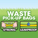 Bags On Board Dog Poop Bags - Strong Leak Proof Dog Waste Bags - 315 Blue Bags - 9 x14 Inches, - waste bag - 632039400409