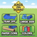 Bags On Board Dog Poop Bags - Strong Leak Proof Dog Waste Bags - 315 Blue Bags - 9 x14 Inches, - waste bag - 632039400409