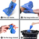 Bags On Board Dog Poop Bags - Strong Leak Proof Dog Waste Bags - 60 Blue Bags - 9 x14 Inches - waste bag - 632039102006