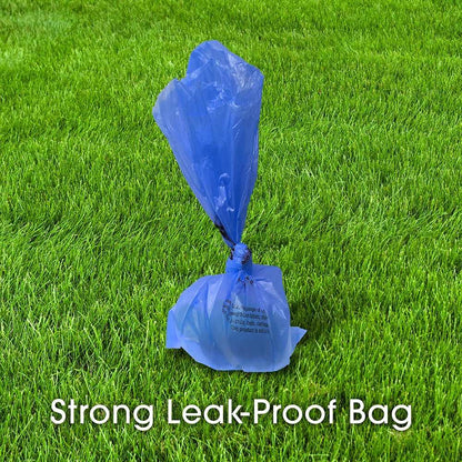 Bags On Board Dog Poop Bags - Strong Leak Proof Dog Waste Bags - 60 Blue Bags - 9 x14 Inches - waste bag - 632039102006