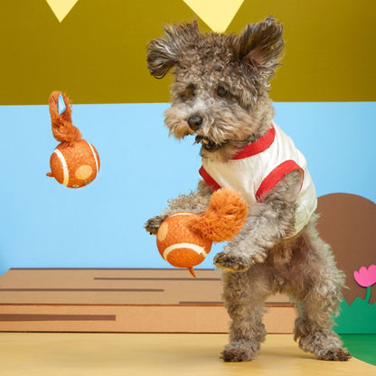 Bark squeak it squirrel dog toy