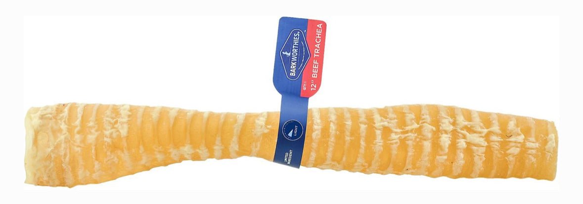 Barkworthies beef trachea 12’ dog treat