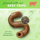 Benebone Tripe Bone Durable Dog Chew Toy for Aggressive Chewers, Real Tripe, Made in USA, Large - dental dog chew - 810054210405