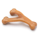 Benebone Wishbone Durable Dog Chew Toy for Aggressive Chewers, Real Chicken, Made in USA, Medium - 854111004040