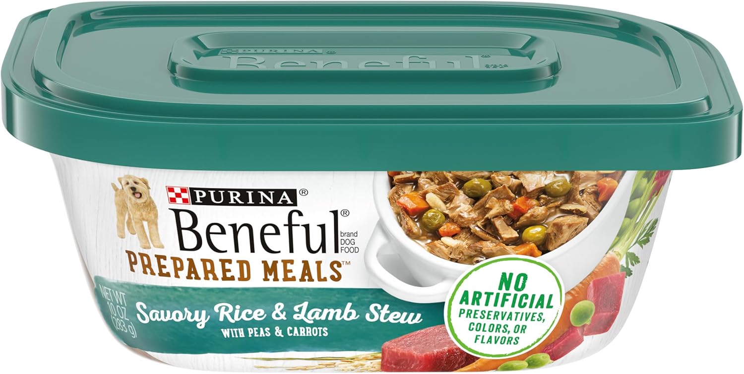 Beneful chopped blends lamb brown rice carrots 10 oz