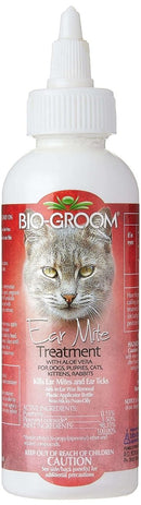 Bio - Groom Ear Mite Treatment – Dog & Cat Ear Infection Treatment - Cruelty - Free Dog Ear Drops - Gentle Wax Remover – 4 fl oz - ear solution - 021653140042