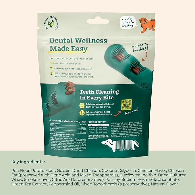 Bite n Brush Dental Refills woof chicken recipe