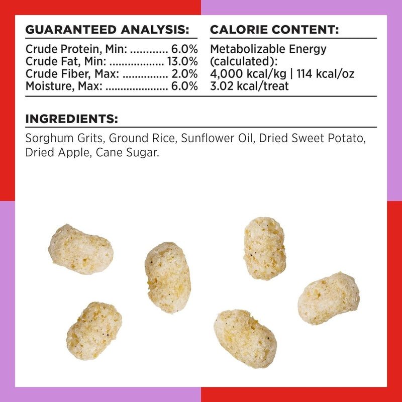 BIXBI Bark Pops, Sweet Potato and Apple (4 oz, 1 Pouch) - Crunchy Small Training Treats for Dogs - Wheat Free and Low Calorie Dog Treats, Flavorful Healthy and All Natural Dog Treats - bixbi dog treat - 013964992137