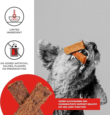 Bixbi hip & joint beef lung jerky recipe dog jerky treats 12oz