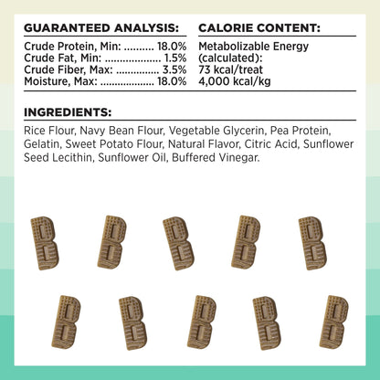 BIXBI Natural Dog Dental Care Chews Oral Health Dog Treats, for Mini/Small Size Dogs, 30 Treat Pack