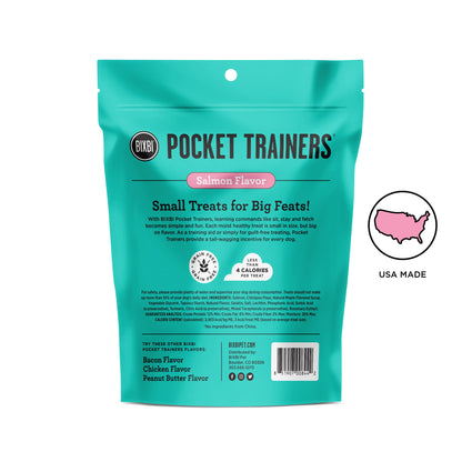 Bixbi Pocket Trainers, Salmon (6 Oz, 1 Pouch) - Small Training Treats For Dogs - Low Calorie And Grain Free Dog Treats, Flavorful Pocket Size Healthy And All Natural Dog Treats