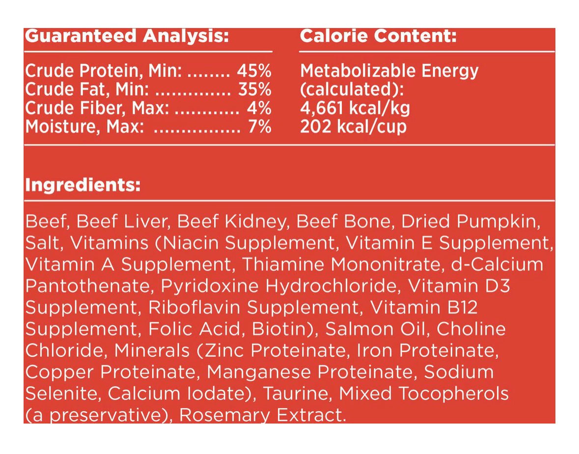 BIXBI Rawbble Beef Recipe Grain - Free Freeze - Dried Dog Food, 26 - oz bag