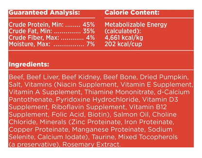 BIXBI Rawbble Beef Recipe Grain - Free Freeze - Dried Dog Food, 26 - oz bag