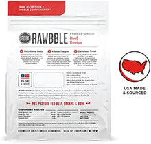 BIXBI Rawbble Freeze Dried Dog Food, Beef Recipe, 4.5 oz - 98% Meat and Organs, No Fillers
