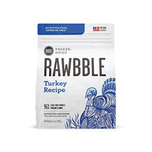 BIXBI Rawbble Freeze Dried Dog Food, Turkey Recipe, 12 oz - 96% Meat and Organs, No Fillers - Pantry - Friendly Raw Dog Food for Meal, Treat or Food Topper - USA Made in Small Batches