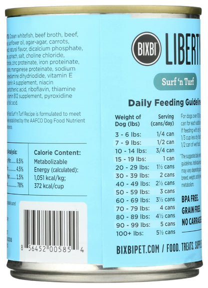 BIXBI Surf 'n Turf Wet Dog Food, 12.5 OZ