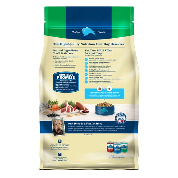 Blue buffalo adult lamb and brown rice 15 lbs