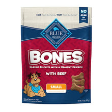 Blue Buffalo Bones Natural Crunchy Beef Flavor Small Dog Biscuits, 16 oz. - 840243141760