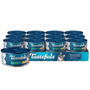 Blue Buffalo Tastefuls Natural Pate Wet Cat Food, Ocean Fish & Tuna Entrée 5.5oz can - canned cat food - 840243140589