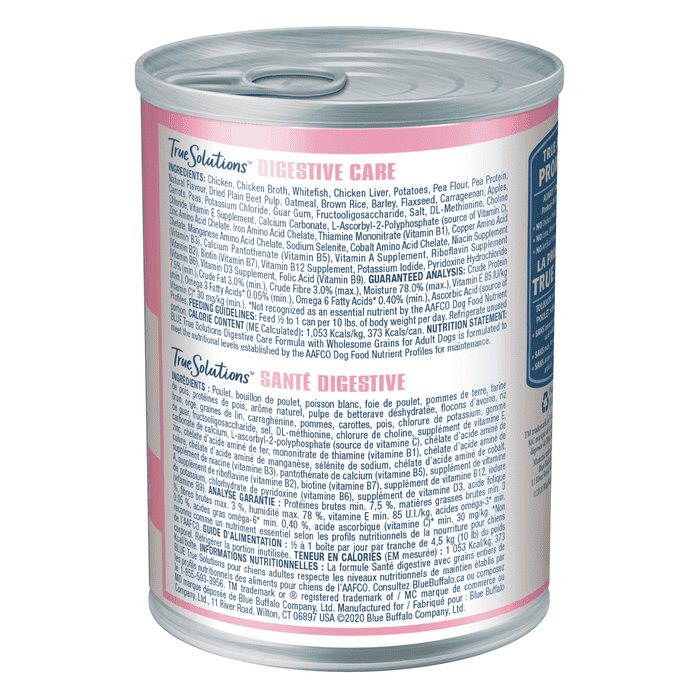 Blue Buffalo True Solutions Blissful Belly Digestive Care Adult Wet Dog Food - 12.5 oz