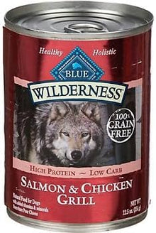 Blue Buffalo Wilderness Adult Wet Dog Food - Grain Free, Salmon & Chicken, 12.5 oz