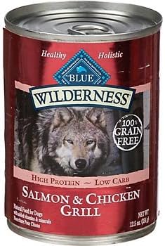 Blue Buffalo Wilderness Adult Wet Dog Food - Grain Free, Salmon & Chicken, 12.5 oz