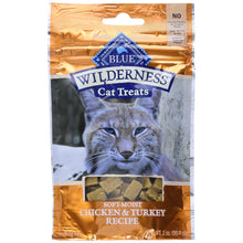 Blue Buffalo Wilderness Grain Free Soft - Moist Cat Treats, Chicken & Turkey 2 - oz Bag - chewy cat treats - 859610007905