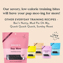 Bocce's Bakery Say Moo Beef & Cheddar Training Bites Dog Treats, 6 - oz bag