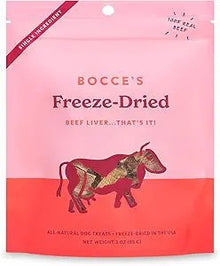Bocces freeze dried beef liver 3oz