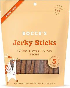 Bocces jerky sticks turkey and sweet potato 4oz